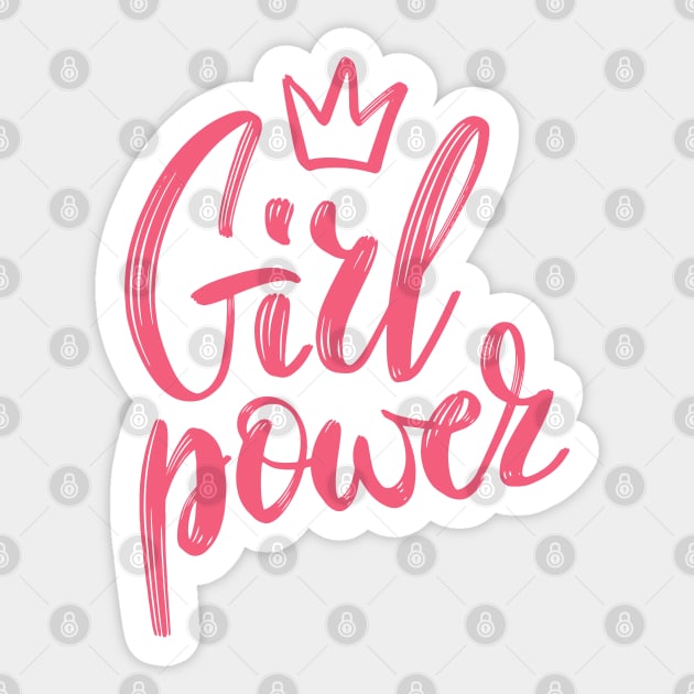 Girls Have the Power to Change the World Sticker by Alihassan-Art